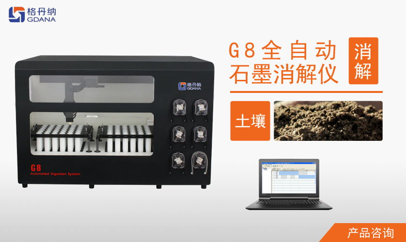 G8全自動(dòng)石墨消解儀對(duì)土壤中Cd、Cr、Cu、Pb、Ni、Zn金屬的消解